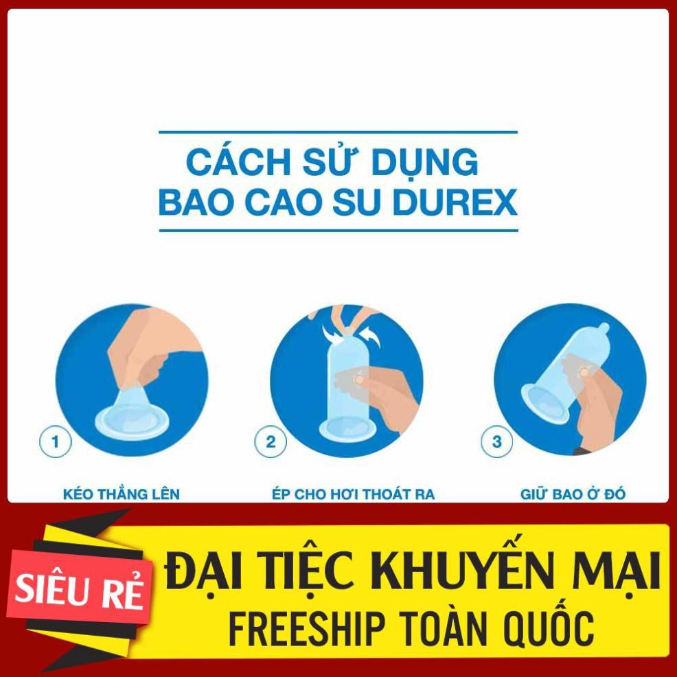 [Hàng Hot] Bao cao su Durex Real Feel 3 bao