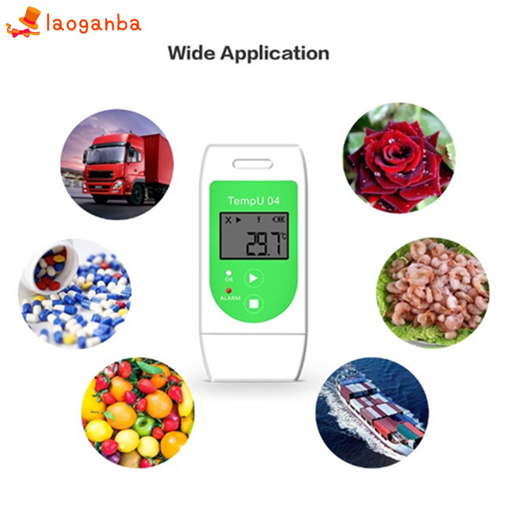 USB Temperature Humidity Recorder Temperature Data Logger Reusable Recording PDF CSV