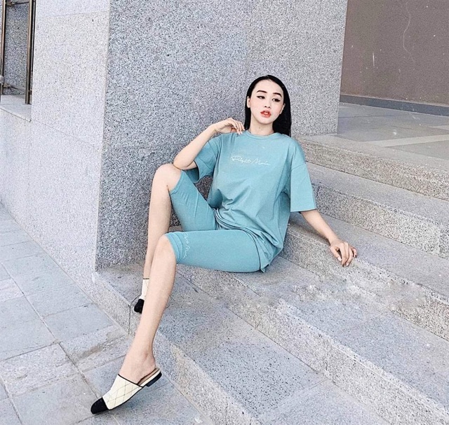 [GIÁ HUỶ DIỆT] Set bộ chữ quần lửng cao cấp (kèm video + ảnh thật)