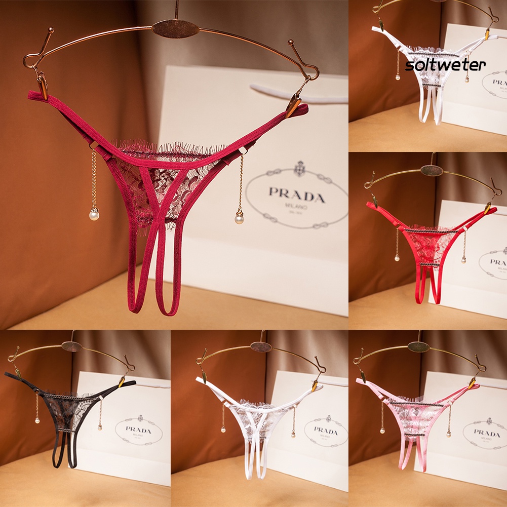 Quần Lót Ren Lọt Khe Đính Ngọc Trai Giả Gợi Cảm Cho Nữ | BigBuy360 - bigbuy360.vn