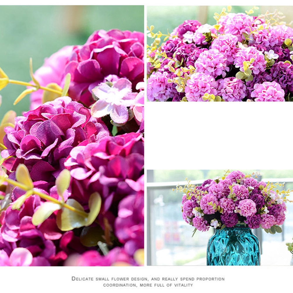 Bó Hoa Cẩm Tú Cầu Giả 10 Bông Dùng Trang Trí