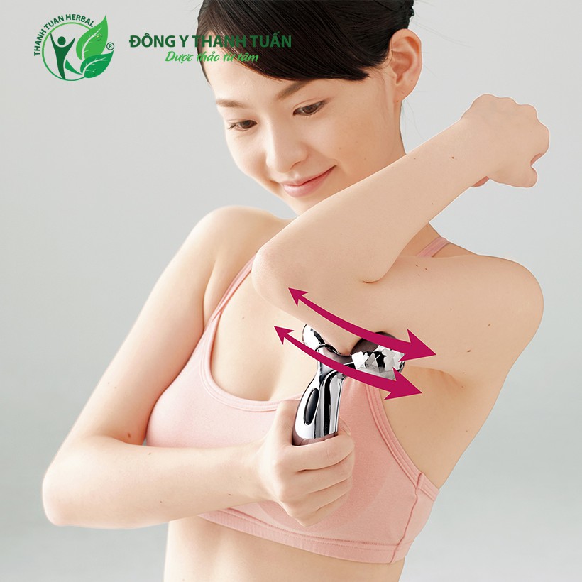 Cây Lăn Massage 3D Hàn Quốc - Dụng Cụ Massage Bằng Tay 3D Dùng Cho Mặt Và Cơ Thể