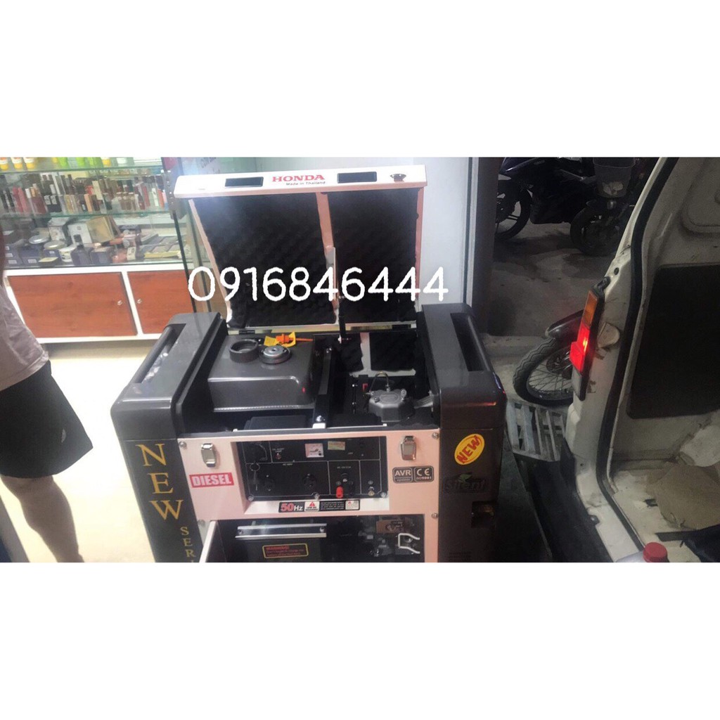 Máy phát điện chạy dầu Honda HD8600EC-6kw mẫu 2021