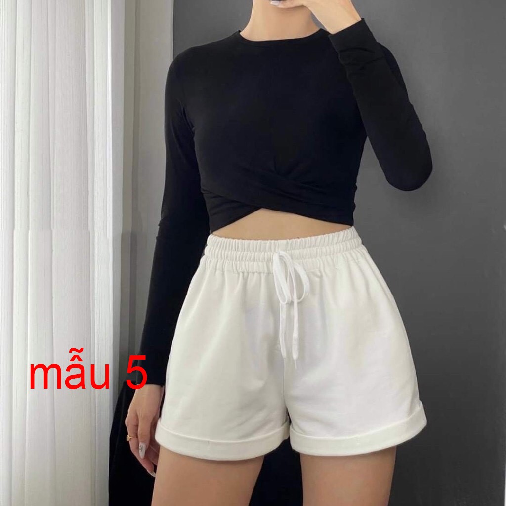 Áo Croptop Chất Borip Dày Dặn Mềm Mại Co Giản Mạnh Size 53kg Ảnh Thật 100% | BigBuy360 - bigbuy360.vn