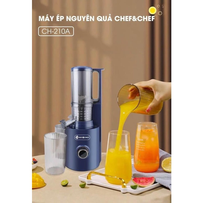 MÁY ÉP NGUYÊN QUẢ TỐC ĐỘ CHẬM  CHEF&amp;CHEF CH-210A HÀNG CAO CẤP