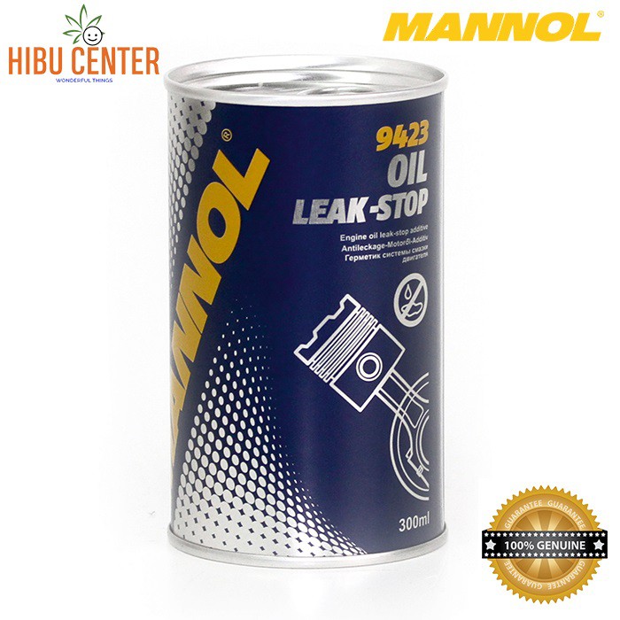 Phụ Gia Chống Rỉ Nhớt Động Cơ, Phục Hồi Phốt, Joint Cao Su MANNOL Oil Leak-Stop 9423 – 300ML, Hàng Đức Chính Hãng