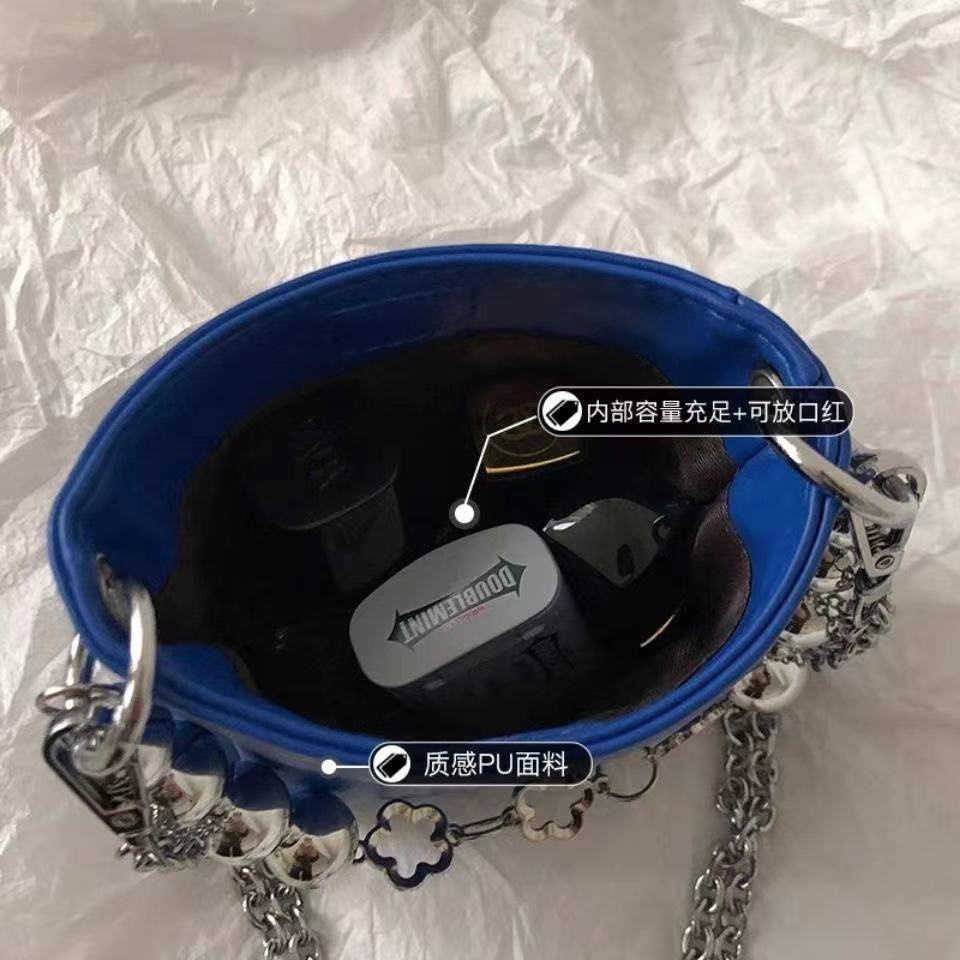 Túi xách đeo chéo dây xích túi đeo chéo cá tính túi hộp vuông