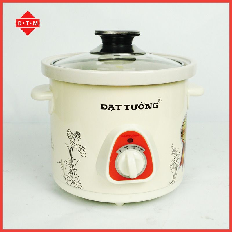 Nồi kho cá điện, Nồi nấu cháo chậm Đạt Tường 2.5L, Giữ Nguyên Tinh Chất Cho Món Ăn - [Giá Hủy Diệt]