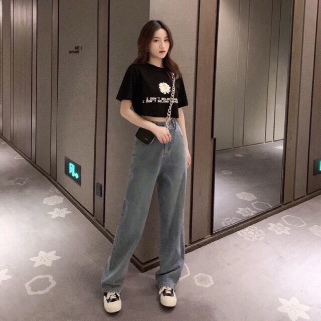ÁO CROPTOP NỈ CUA FORM RỘNG