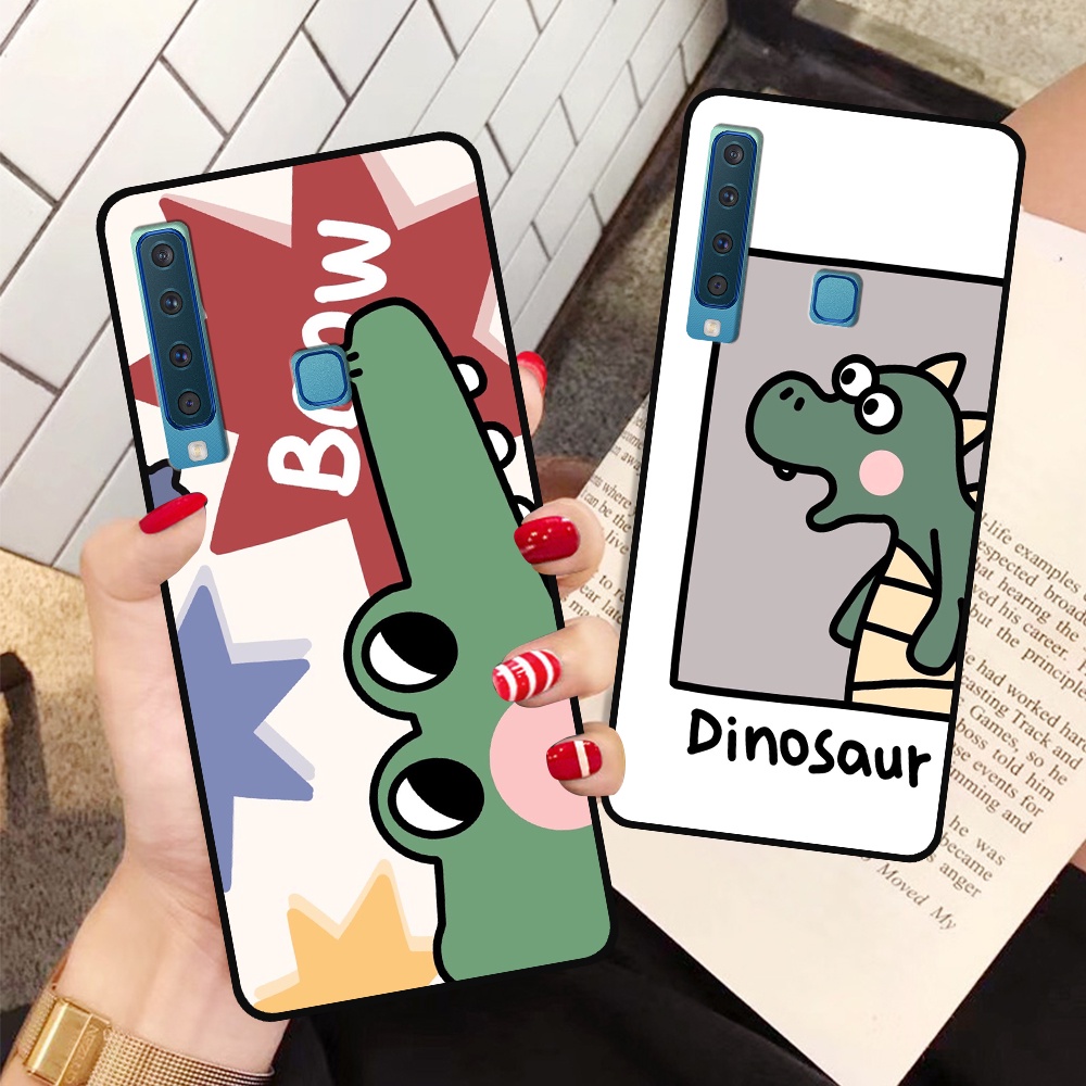 Ốp lưng Samsung A7 2018 / A9 2018 in hình cá mập, khủng long dễ thương, cute (T01 - T06)