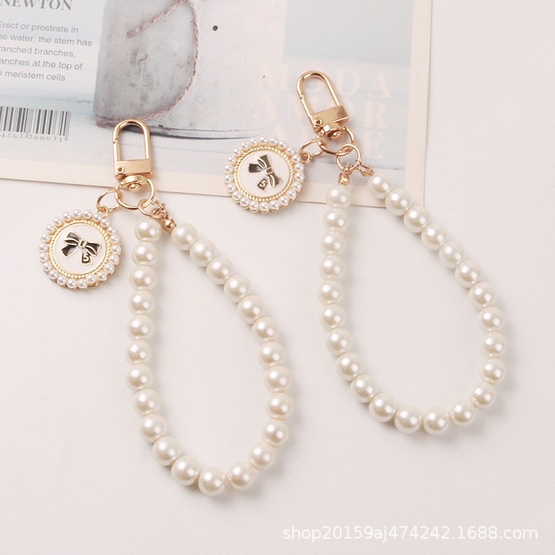 Móc Khoá Cute DIDIBAG Cao Cấp , Móc Khoá Treo Túi Xách mạ vàng trang trí ngọc siêu xinh hothit