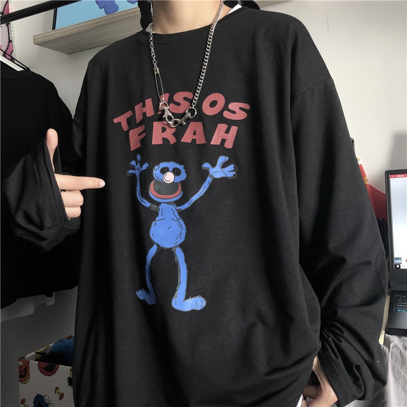 Áo thun tay dài form rộng Yinxx, áo sweater Unisex SW17