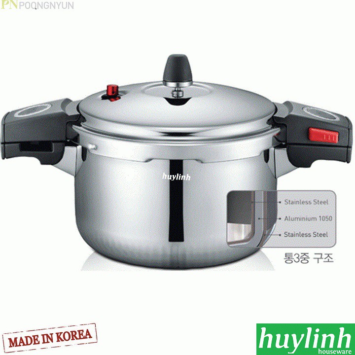 Nồi áp suất Inox PoongNyun SQS11-20C - 3.5 lít - Made in Hàn Quốc