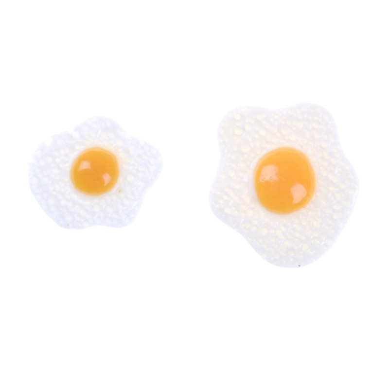 Set 10 Trứng Chiên Mini Tỉ Lệ 1: 12 Dùng Để Trang Trí Nhà Búp Bê