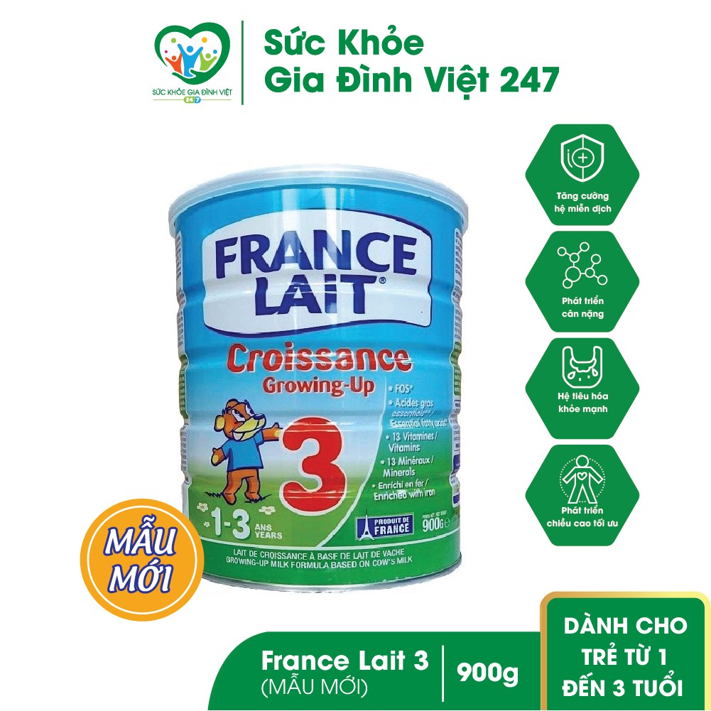 Sữa France Lait số 3 - Dòng sữa nội địa Pháp 900g