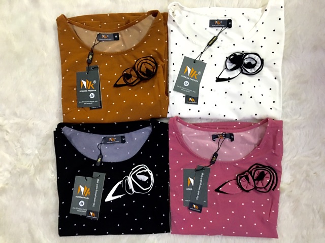 SƠ MI CHẤM BI CROPTOP HOA NGỰC SM144 | BigBuy360 - bigbuy360.vn