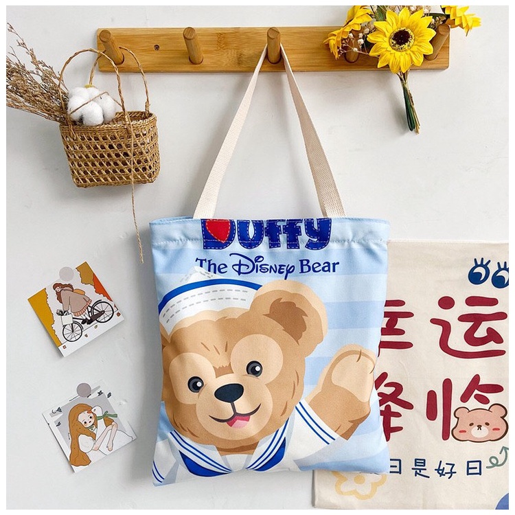 Túi vải canvas đeo chéo tote giá rẻ đẹp đi học đi chơi GD 09 GUDEO