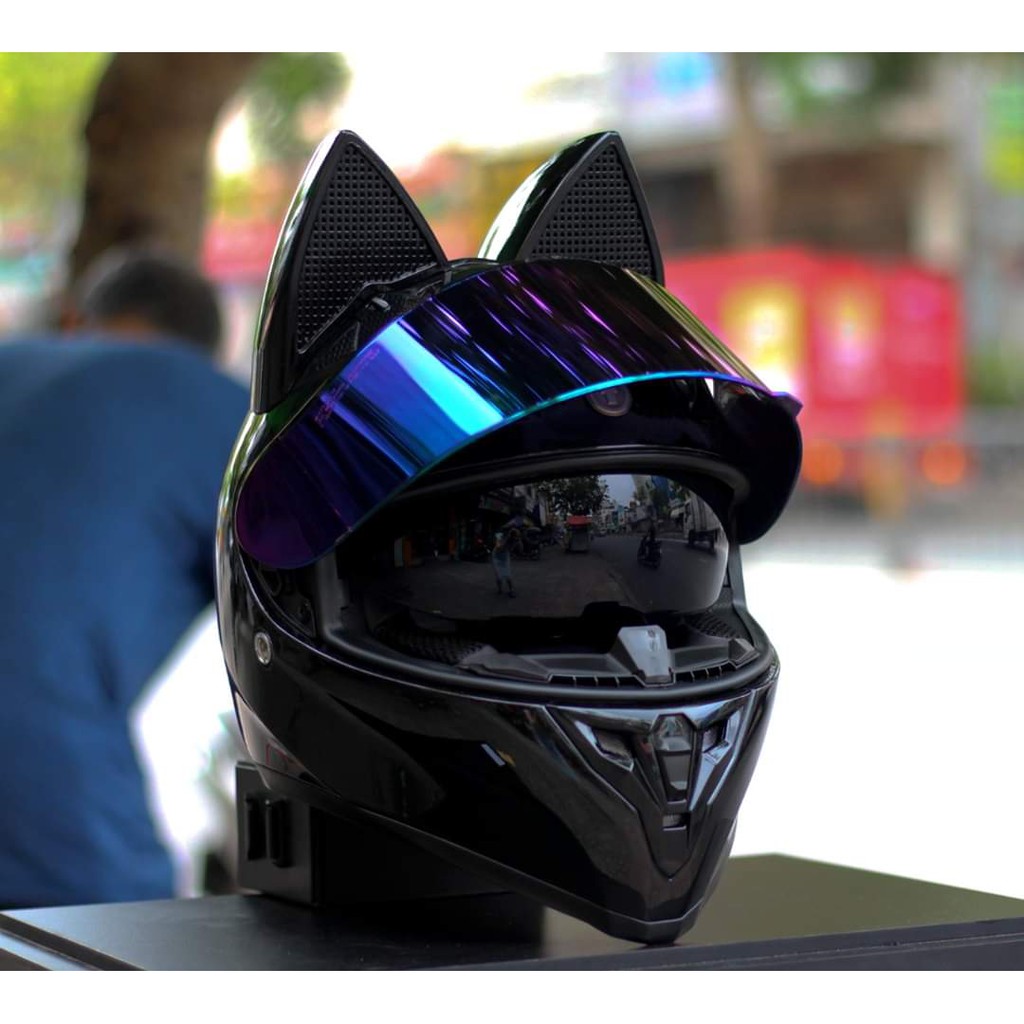 [CHÍNH HÃNG] MŨ BẢO HIỂM FULLFACE POC T18 + TAI MÈO HOT 2020