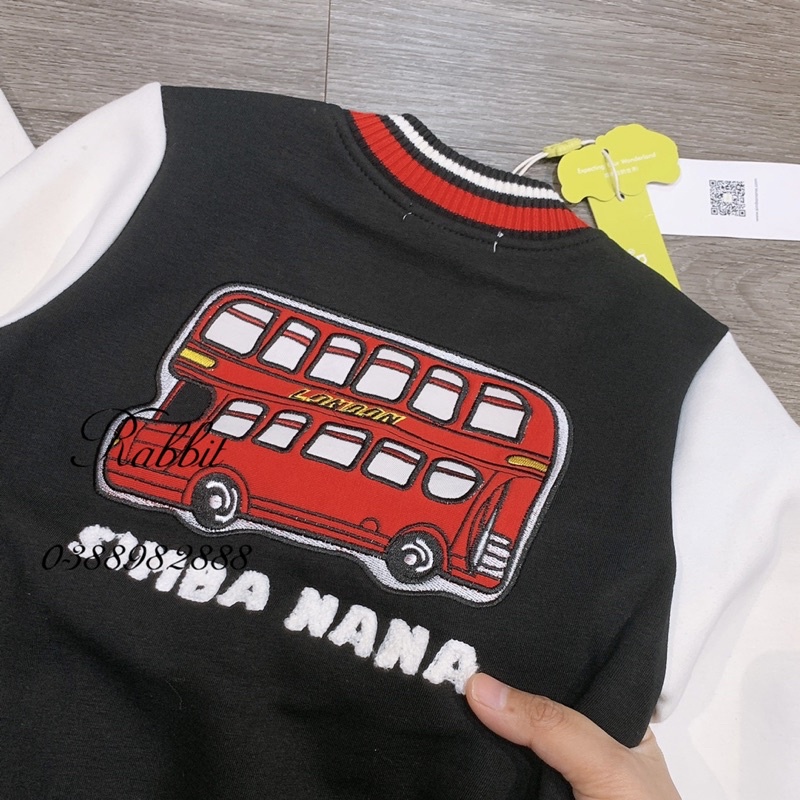 Áo bomber đen trắng