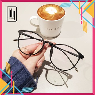  Gọng Kính Cận Tròn Mảnh L1216 - Gọng Kính Mắt Thời Trang Cá Tính Trẻ Trung Nhiều Màu Đa Dạng Lily 