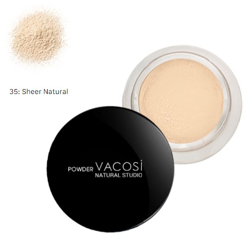 Phấn phủ siêu mịn kiềm dầu VACOSI STUDIO LOOSE POWDER (TẶNG KÈM CỌ PHỦ)