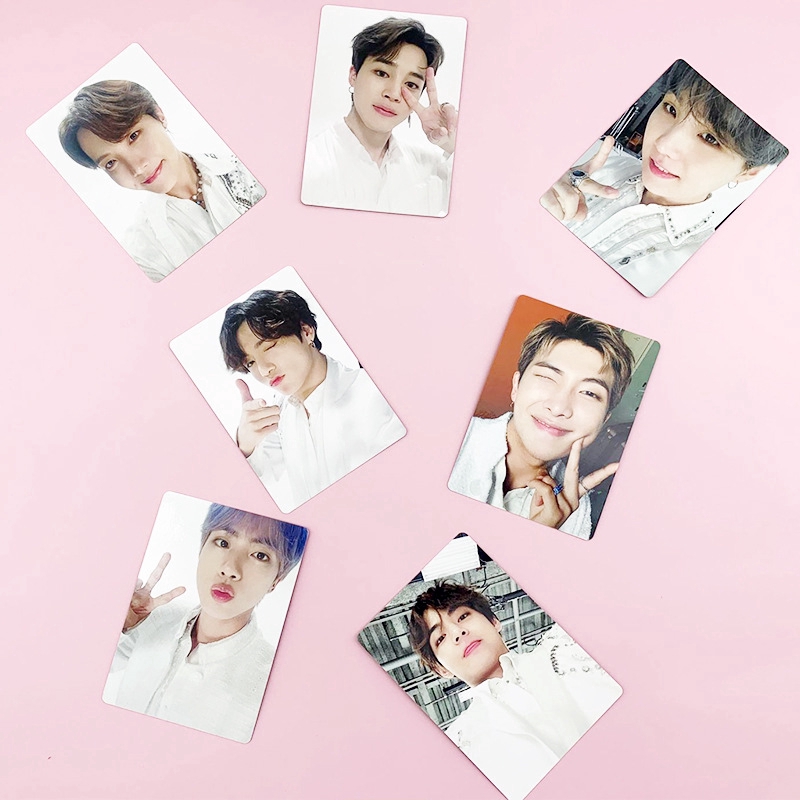 Thẻ ảnh bằng giấy in hình nhóm nhạc Hàn Quốc JUNGKOOK JIMIN BTS dễ thương