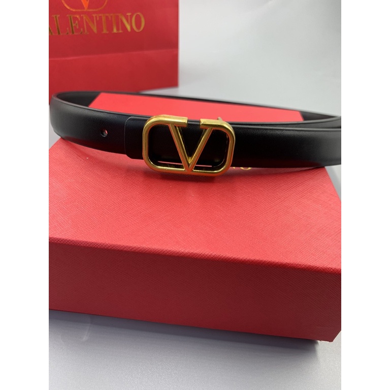 Hàng Có Sẵn! Valentino! Thắt Lưng Da Thời Trang Công Sở Cho Nam Và Nữ
