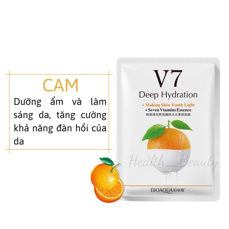 Mặt nạ dưỡng da V7 Deep Hydration chính hãng Nội địa Trung 4 vị trái cây