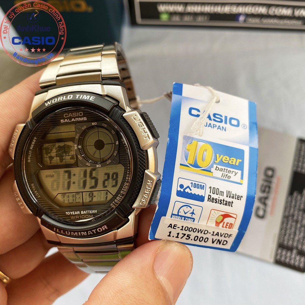 Đồng hồ nam Casio AE-1000WD-1A ⌚𝐂𝐀𝐒𝐈𝐎❤️ Đồng hồ Casio AE-1000WD-1AVDF chính hãng Anh Khuê AE-1000