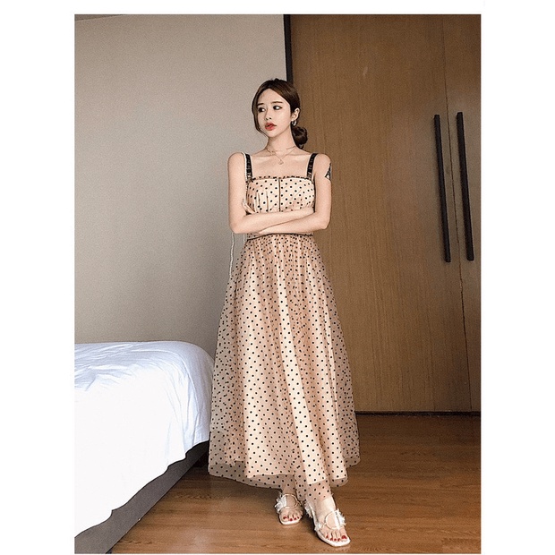 ĐẦM LƯỚI BI HAI DÂY CỰC HOT XINH SIÊU ĐẸP THỜI TRANG