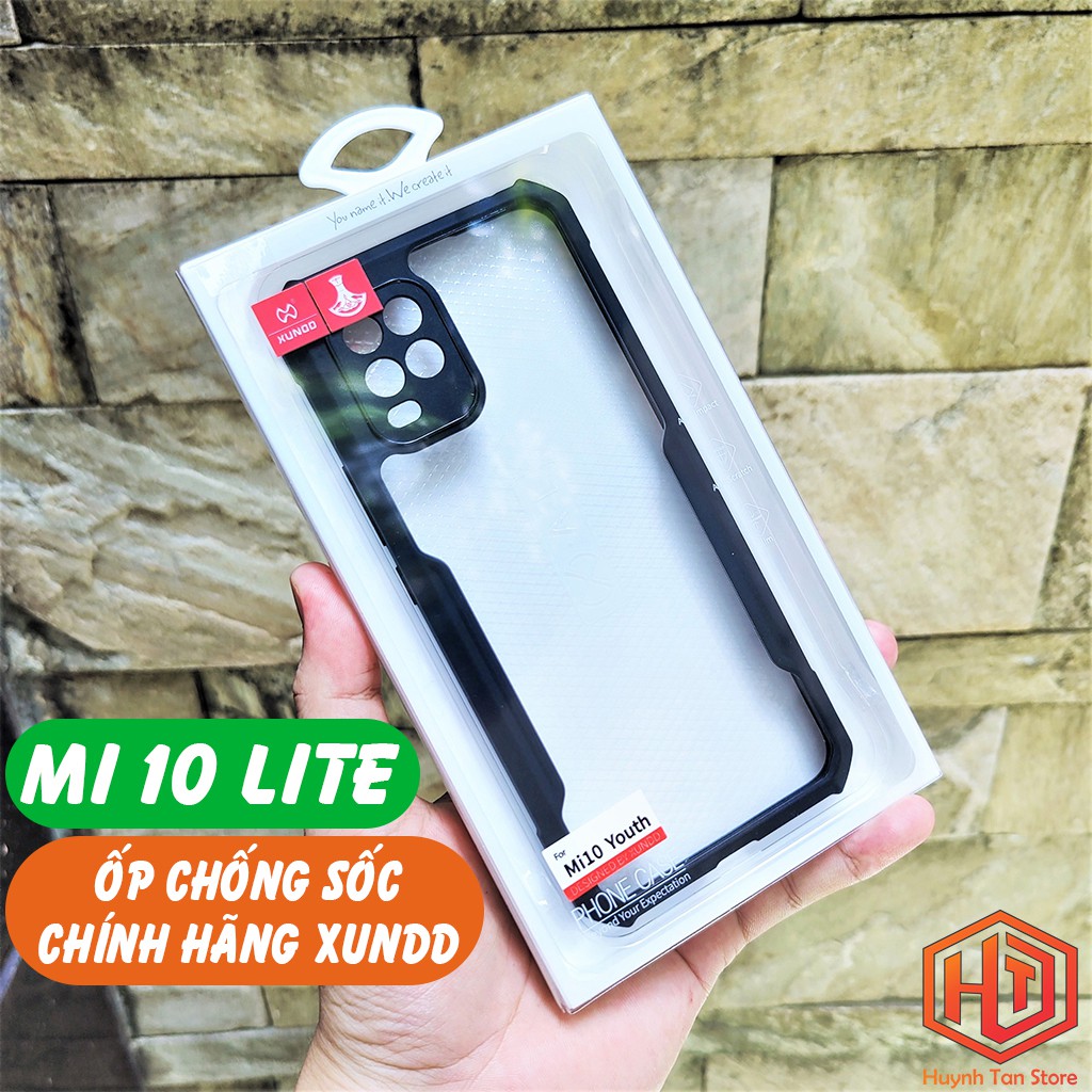 Ốp lưng Xiaomi Mi 10 Lite chống sốc cao su chính hãng XUNDD