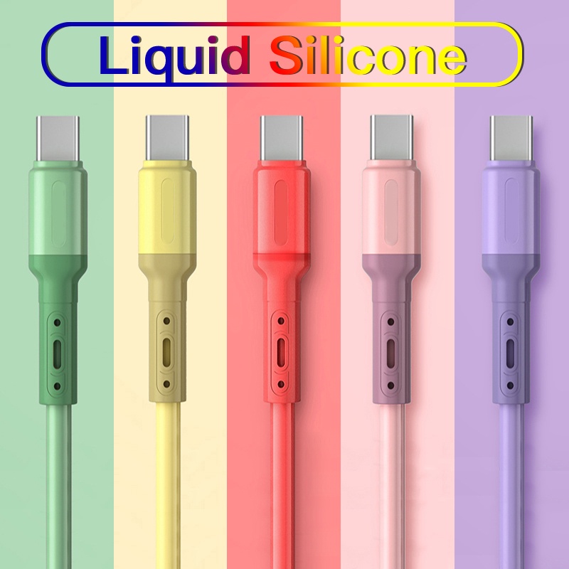 Cáp Sạc Nhanh Micro USB 3A Dài 1M Bằng Silicon Mềm Cho Android