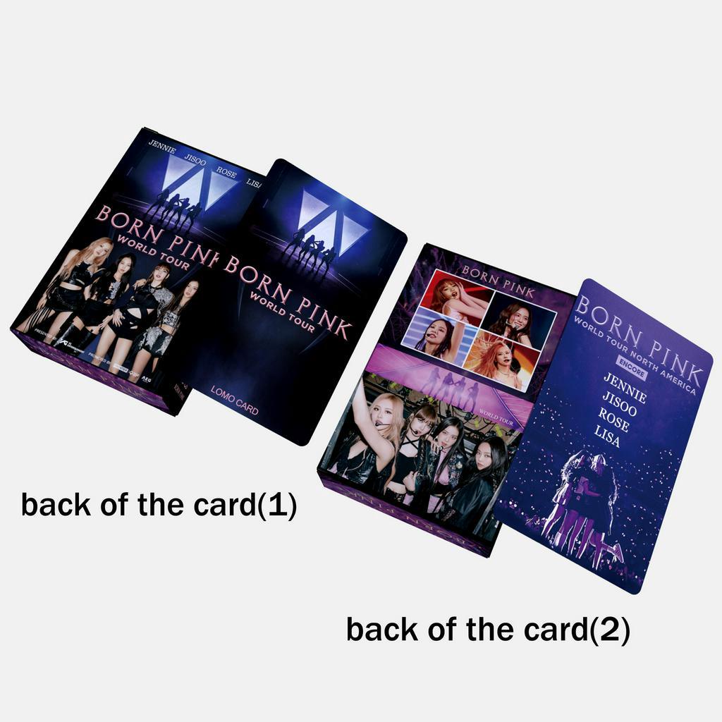 Thẻ Lomo card BlackPink bo góc Born Pink World Tour Xanh Album Thần Tượng Kpop