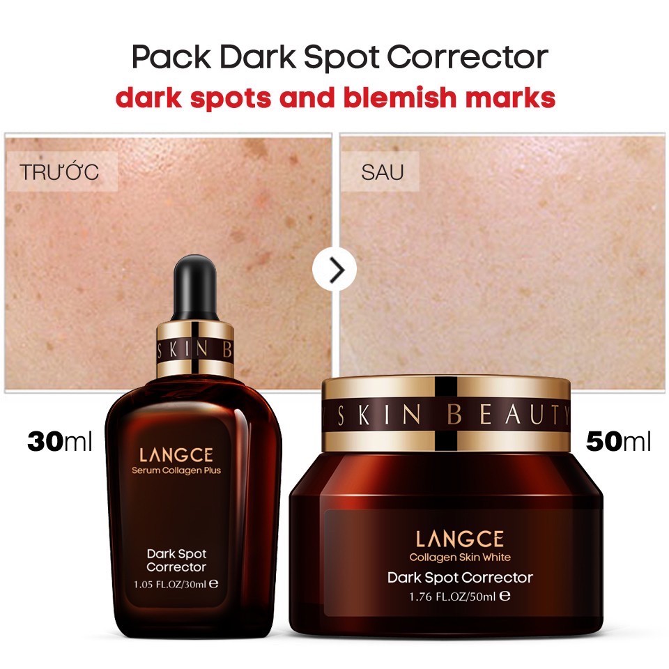 BỘ SErum+CReam THÂM NÁM, TÀN NHANG, ĐỒI MỒI, SẠM DA LANGCE