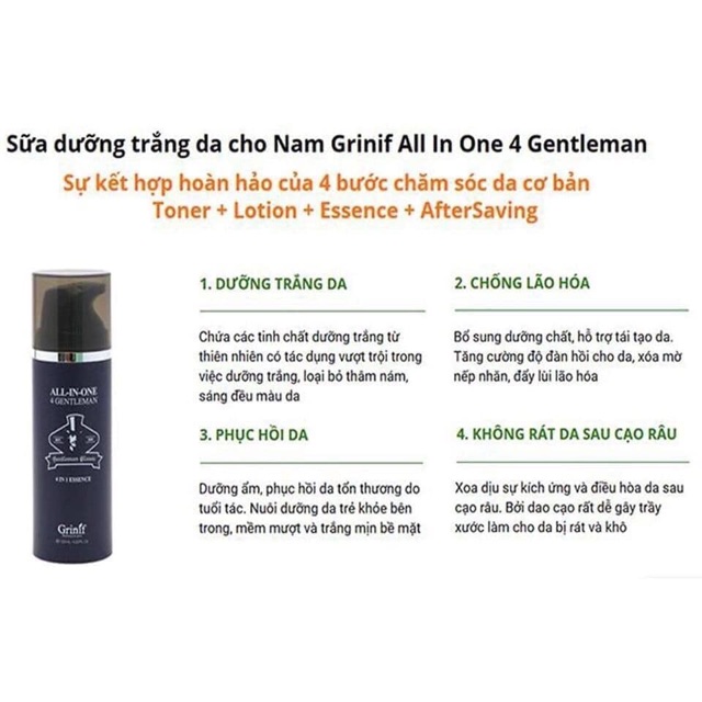 Sữa dưỡng da Grinif 4 in 1