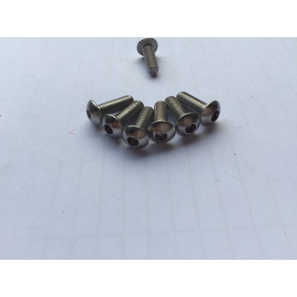 Ốc lục giác M4.0 mũ lồi dài 4/6/8/10/12/14/16/18/20mm