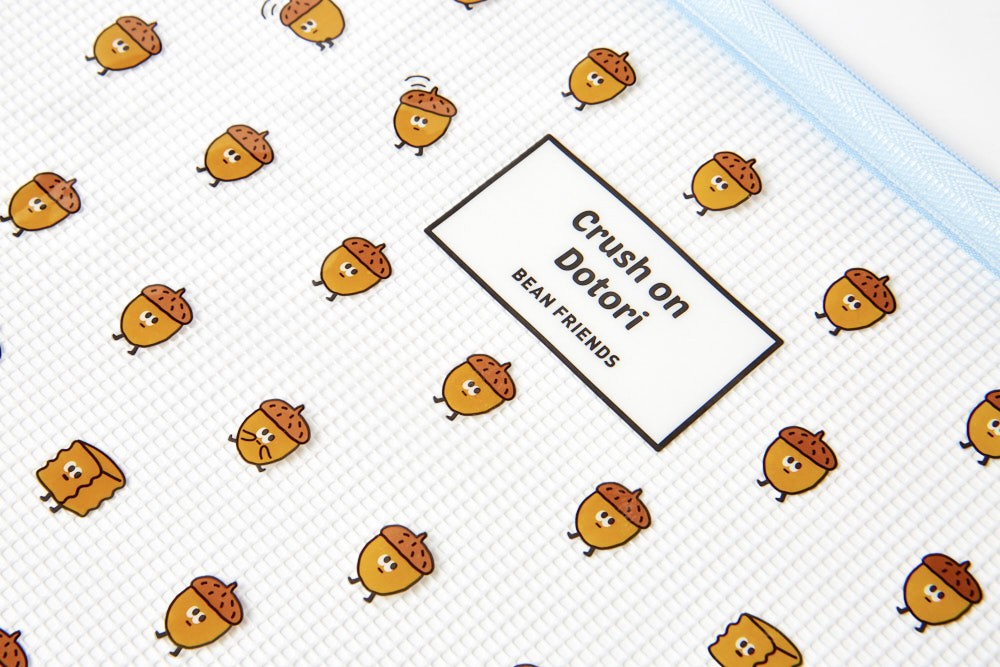 Túi Lưới ARTBOX Phối Dây Kéo Cỡ Lớn Màu Xanh Dương