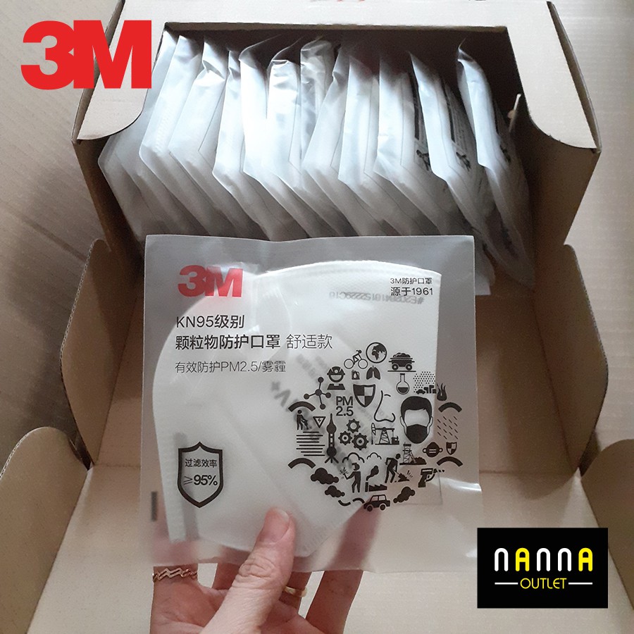 [CHÍNH HÃNG] Hộp 3M mask 9501V+ 15 cái