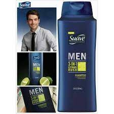 Dầu Tắm - Gội - Xả Cho Nam SUAVE Men 3 in 1 828ml USA