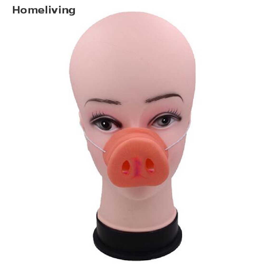 Mặt Nạ Mũi Chú Heo Bằng Cao Su Dễ Thương Dùng Hóa Trang Halloween