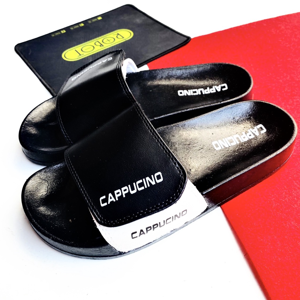Dép Quai Ngang Nam Quai Dán Đế Siêu Êm Mẫu Cappucino, 2 màu lựa chọn thời trang phong cách.