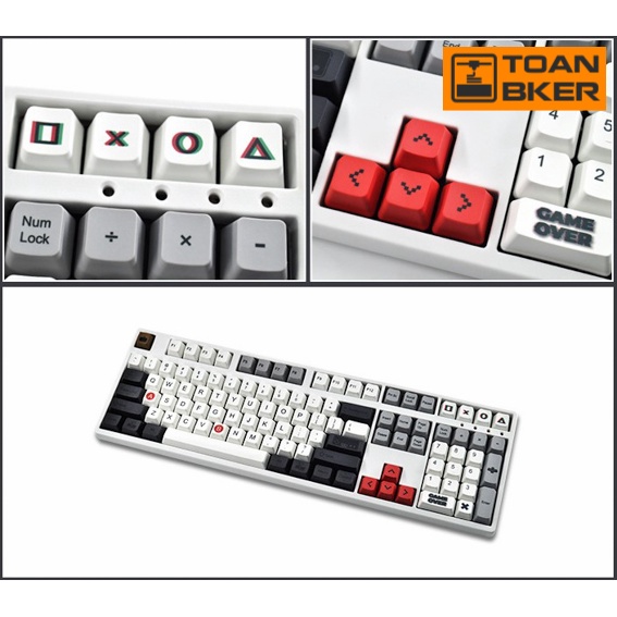 Keycap PBT chủ để Game, dày 1.5mm, Keycaps cho bàn phím cơ