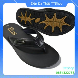 Dép da nam dép xỏ ngón da bò cao cấp đức trí - 20ll175 💖💎👑