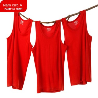 Antarctic 100% cotton Men’s vest SpongeBob big red lót dưới áo thể thao thoáng khí mùa hè