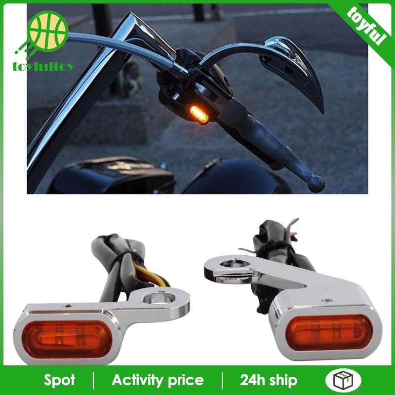 Set 2 Đèn Xi Nhan Màu Đen Cam Cho Xe Harley Touring