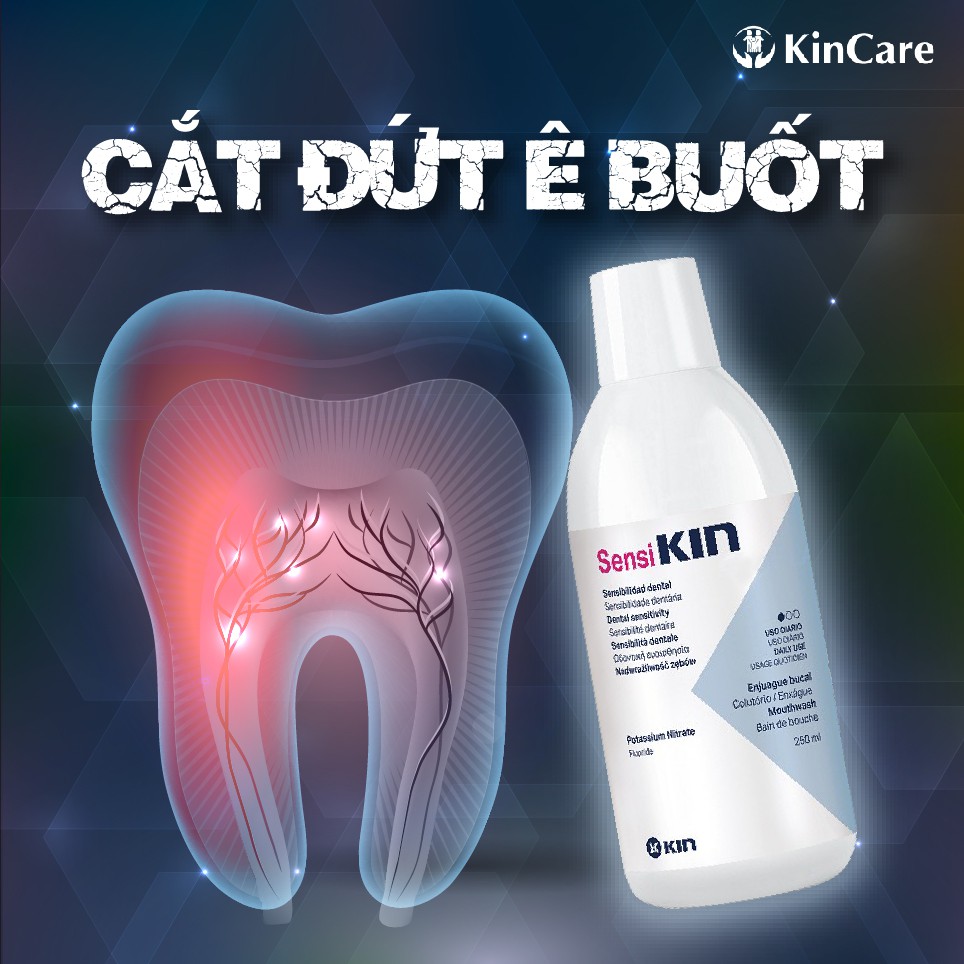 Combo Nước Súc Miệng Kem Đánh Sensi Kin Giảm Nhanh Ê Buốt, Ngăn Ngừa Tái Phát Cho Răng Nhạy Cảm 250ml/75ml