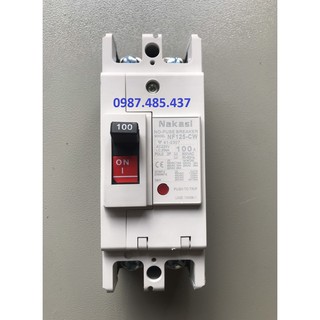 Aptomat 1 pha MCCB 2P 60A, 100A Nakasi