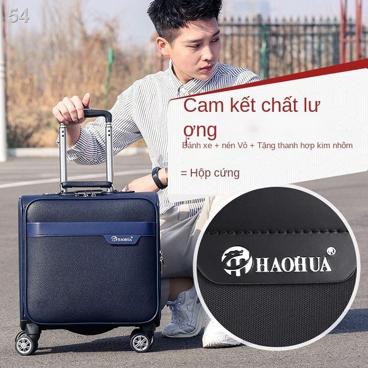 （Hộp kéo）Vali 18 inch nữ hộp mật khẩu doanh nghiệp nhỏ nam Oxford vải mini nhẹ du lịch lên máy bay