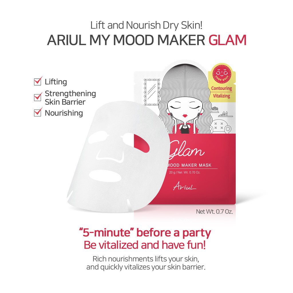 Mặt Nạ Dưỡng Sáng Da Ariul My Mood Maker Mask 20g | BigBuy360 - bigbuy360.vn