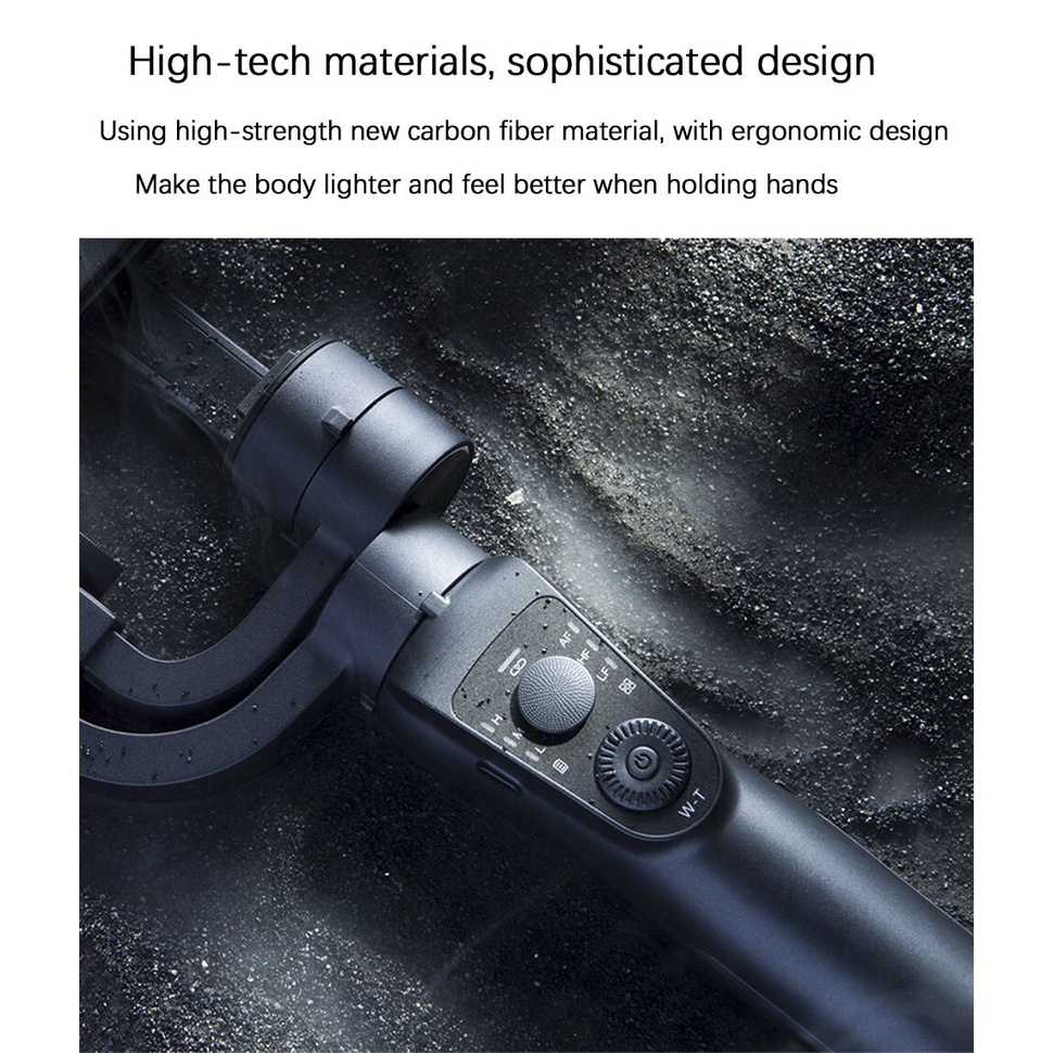Tay cầm chống rung gimbal S5B - gậy chống rung quay vlog thiết kế 3 trục ổn định mọi góc quay